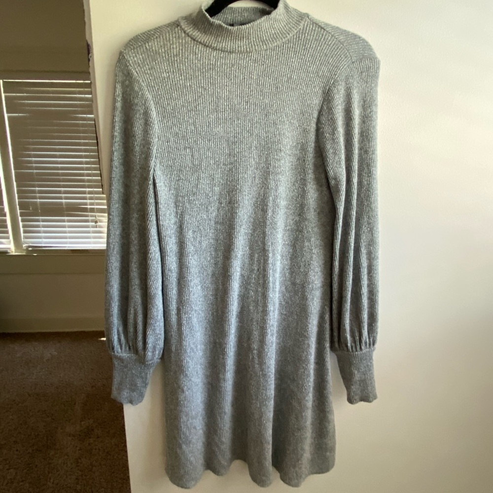 mock neck express dress